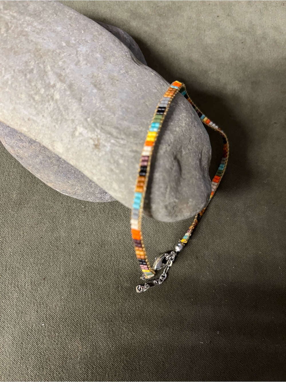 Multi-Color Beaded Women's ankle Bracelet